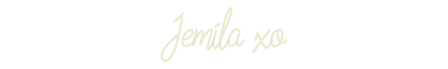 Custom Neon: Jemila xo