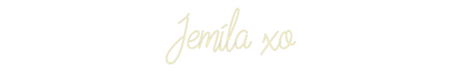 Custom Neon: Jemila xo