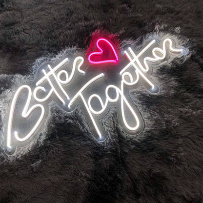 BETTER TOGETHER NEON WEDDING SIGNS