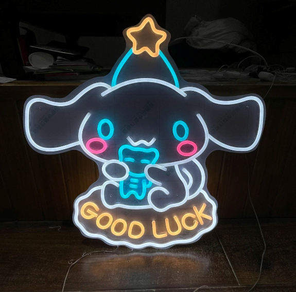 Good Luck Cinnamoroll Neon Sign (29 x 29 inch)