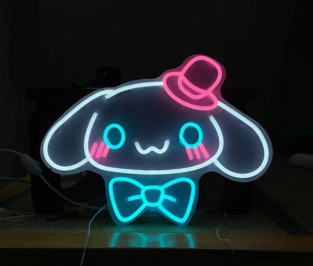 Cinnamoroll Neon Sign Light With a Hat (19 x 15 inch)