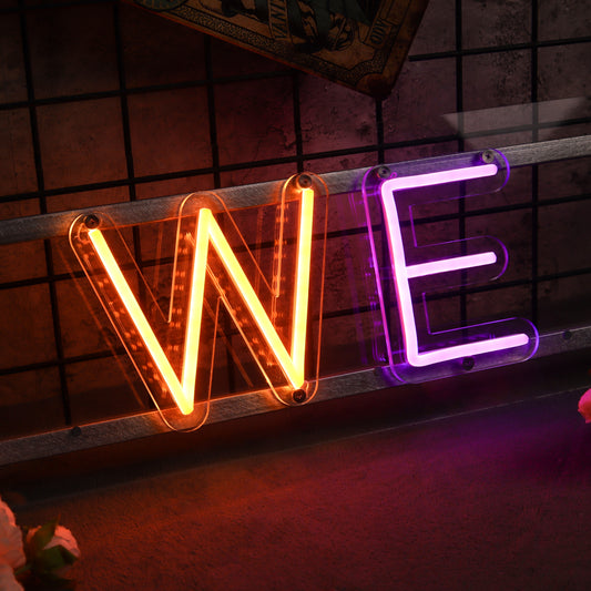 Magentic Neon Letters