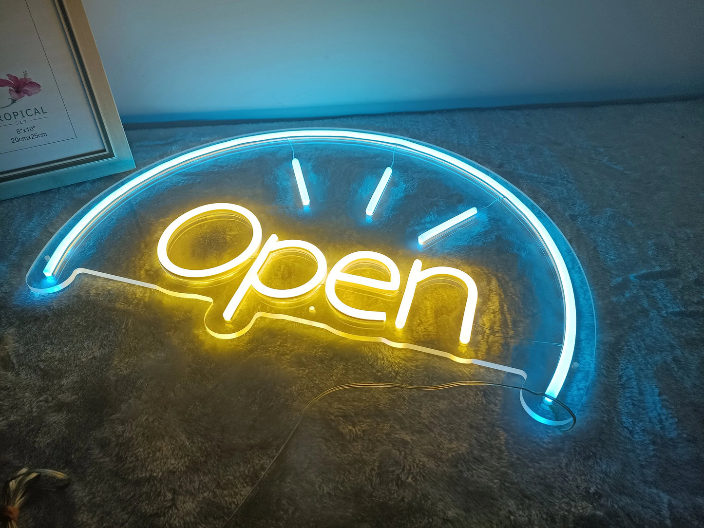 Open Neon Sign for Business