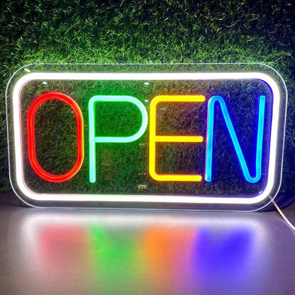 Neon Open Sign for Wall Decor