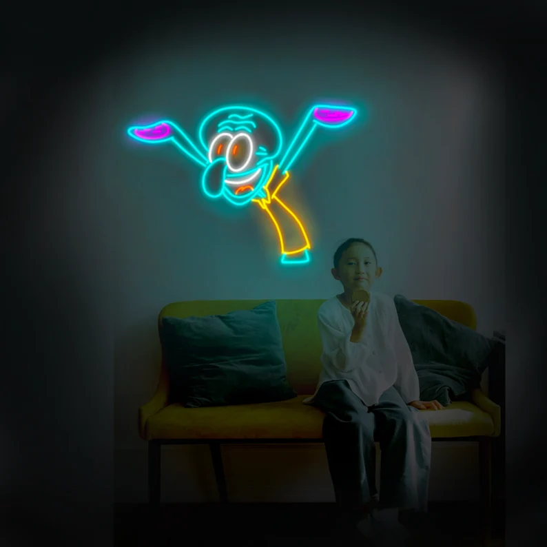 Squidward Tentacles Neon Sign