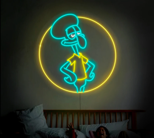 Sponge Bob Squidward Tentacles Neon Sign for Wall Decor