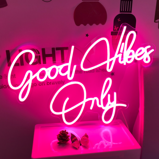 GOOD VIBES ONLY NEON SIGN