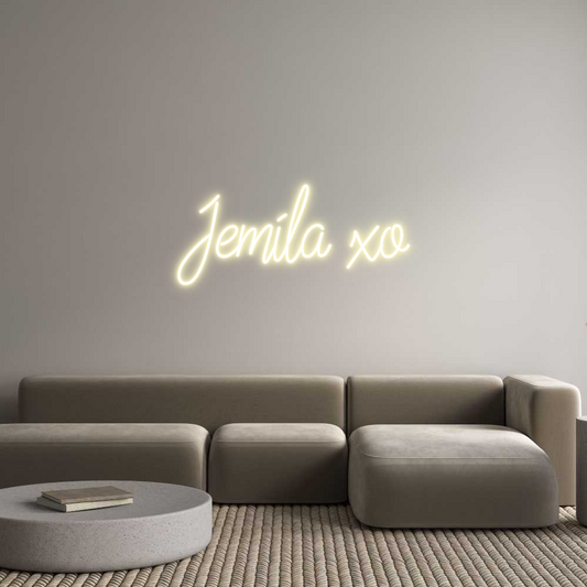 Custom Neon: Jemila xo