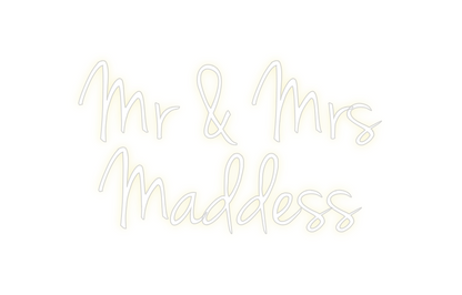 Custom Neon: Mr & Mrs
Madd...