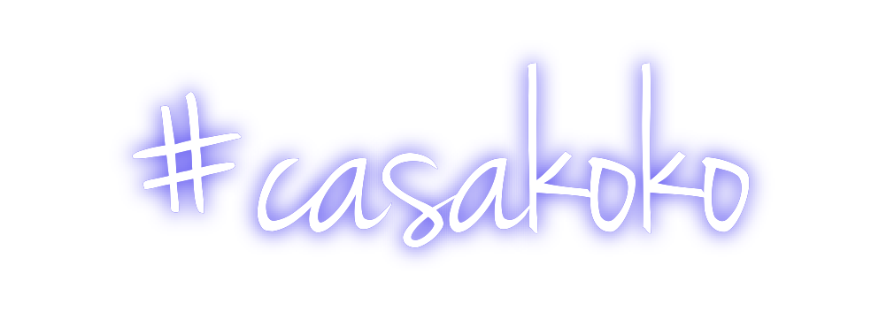 Custom Neon: #casakoko