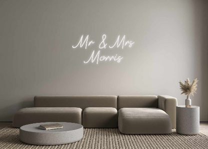 Custom Neon: Mr & Mrs 
Mor...