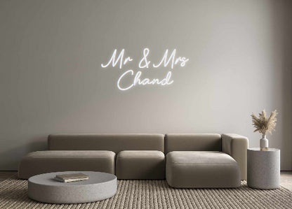 Custom Neon: Mr & Mrs 
Ch...