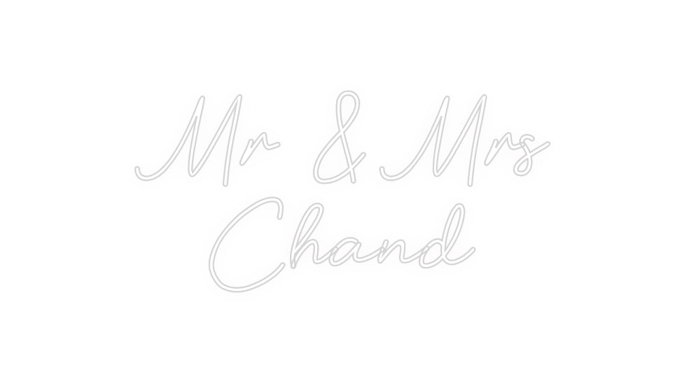 Custom Neon: Mr & Mrs 
Ch...