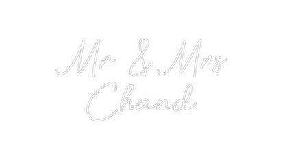 Custom Neon: Mr & Mrs 
Ch...