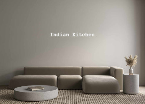 Custom Neon: Indian Kitchen