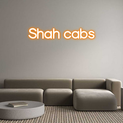 Custom Neon: Shah cabs