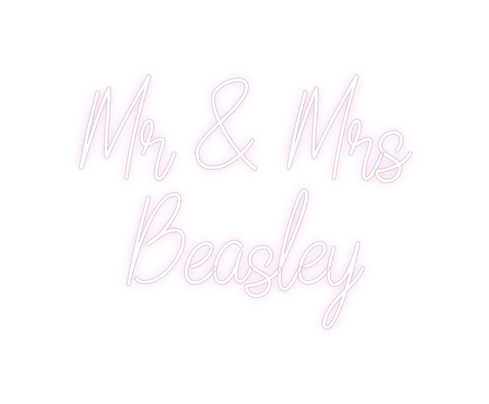 Custom Neon: Mr & Mrs 
Be...