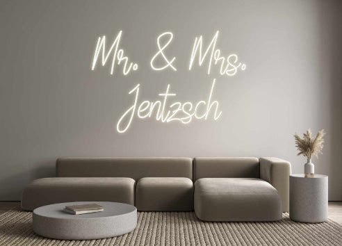 Custom Neon: Mr. & Mrs.
J...