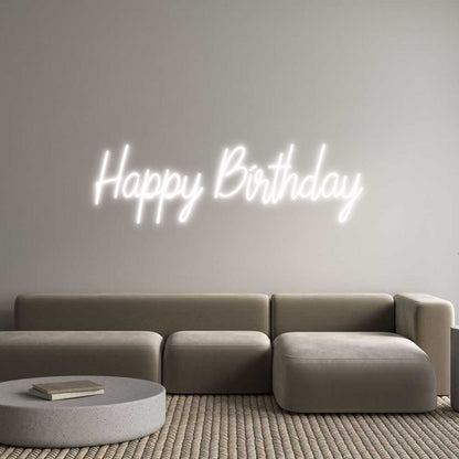 Custom Neon: Happy Birthday