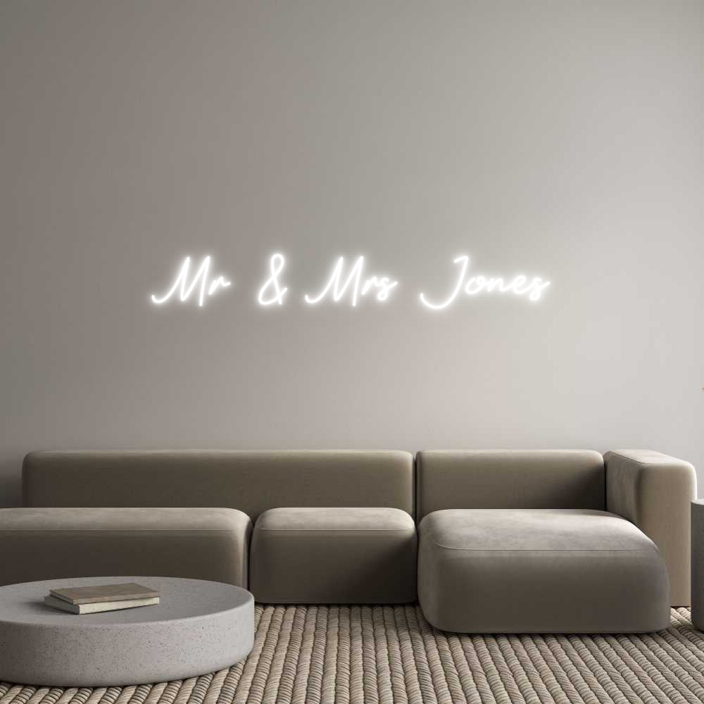 Custom Neon: Mr & Mrs Jones