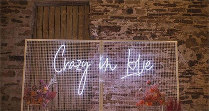 CRAZY IN LOVE WEDDING NEON SIGN