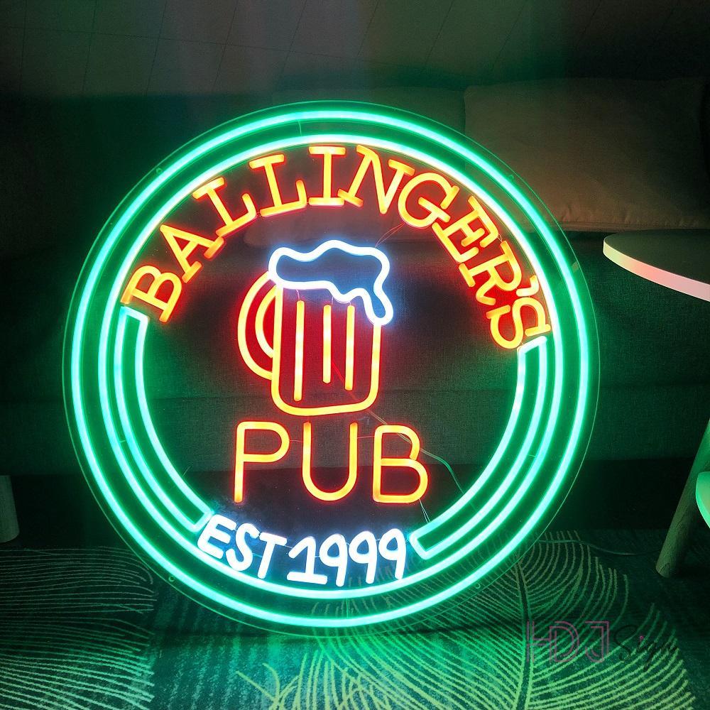 BAR CLUB BEER SIGN