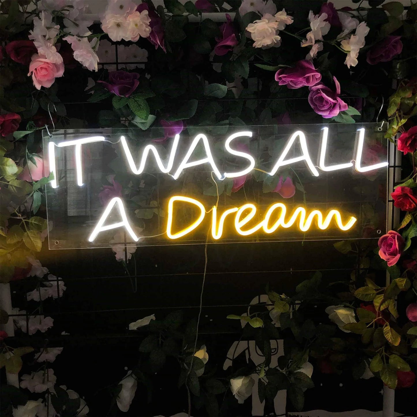 IT WAS ALL A DREAM NEON SIGN ART