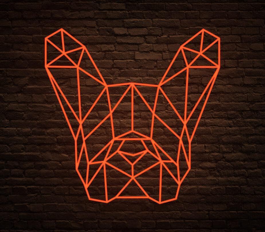 DOG HEAD NEON SIGNS FOR HOME