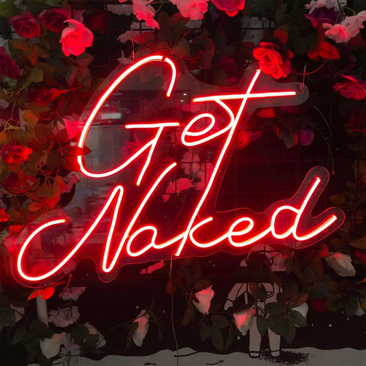 GET NAKED NEON SIGNS LIGHTS