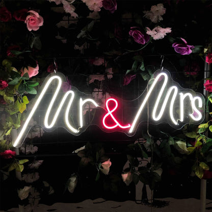 MR&MRS NEON WEDDING SIGNS LIGHTS