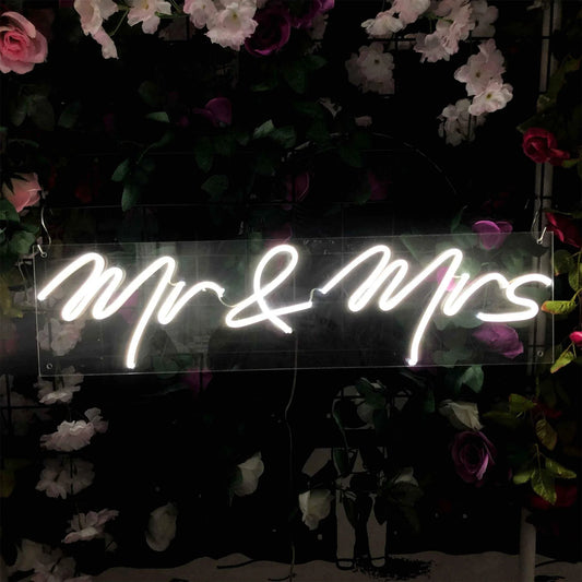 MR&MRS NEON WEDDING SIGNS LIGHTS