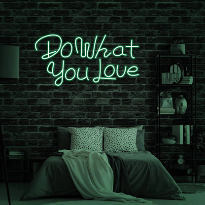 DO WHAT YOU LOVE NEON WEDDING SIGNS