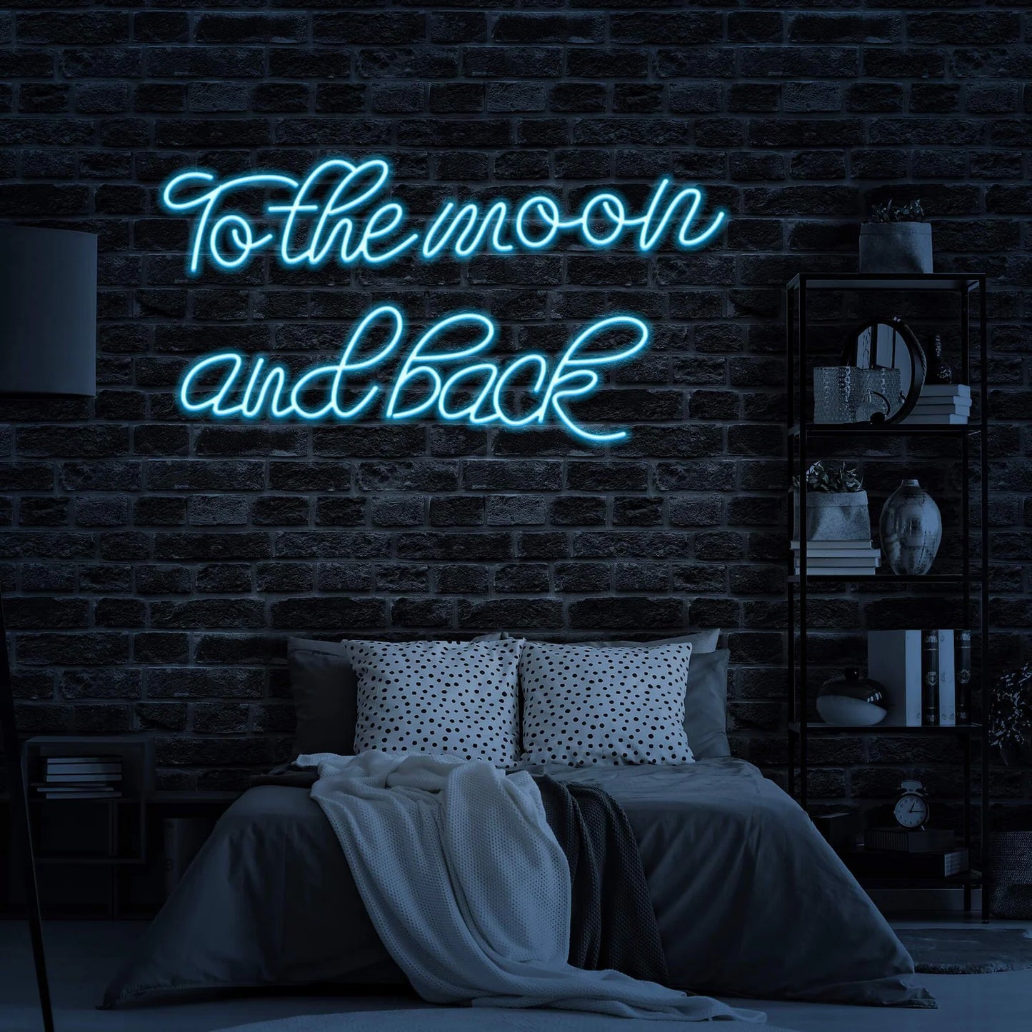 TO THE MOON AND BACK” NEON WEDDING SIGNS