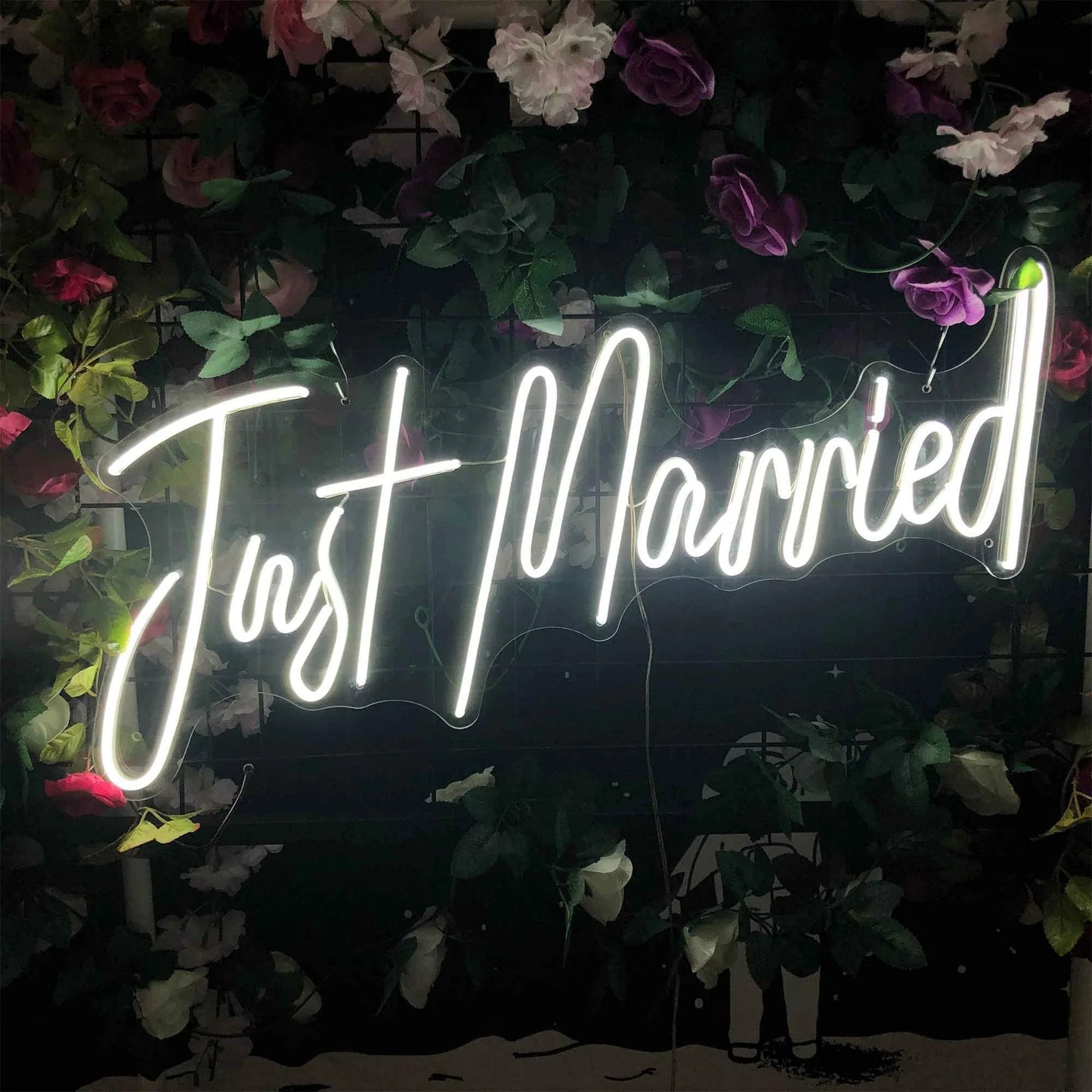 JUST MARRIED NEON SIGNS LIGHTS