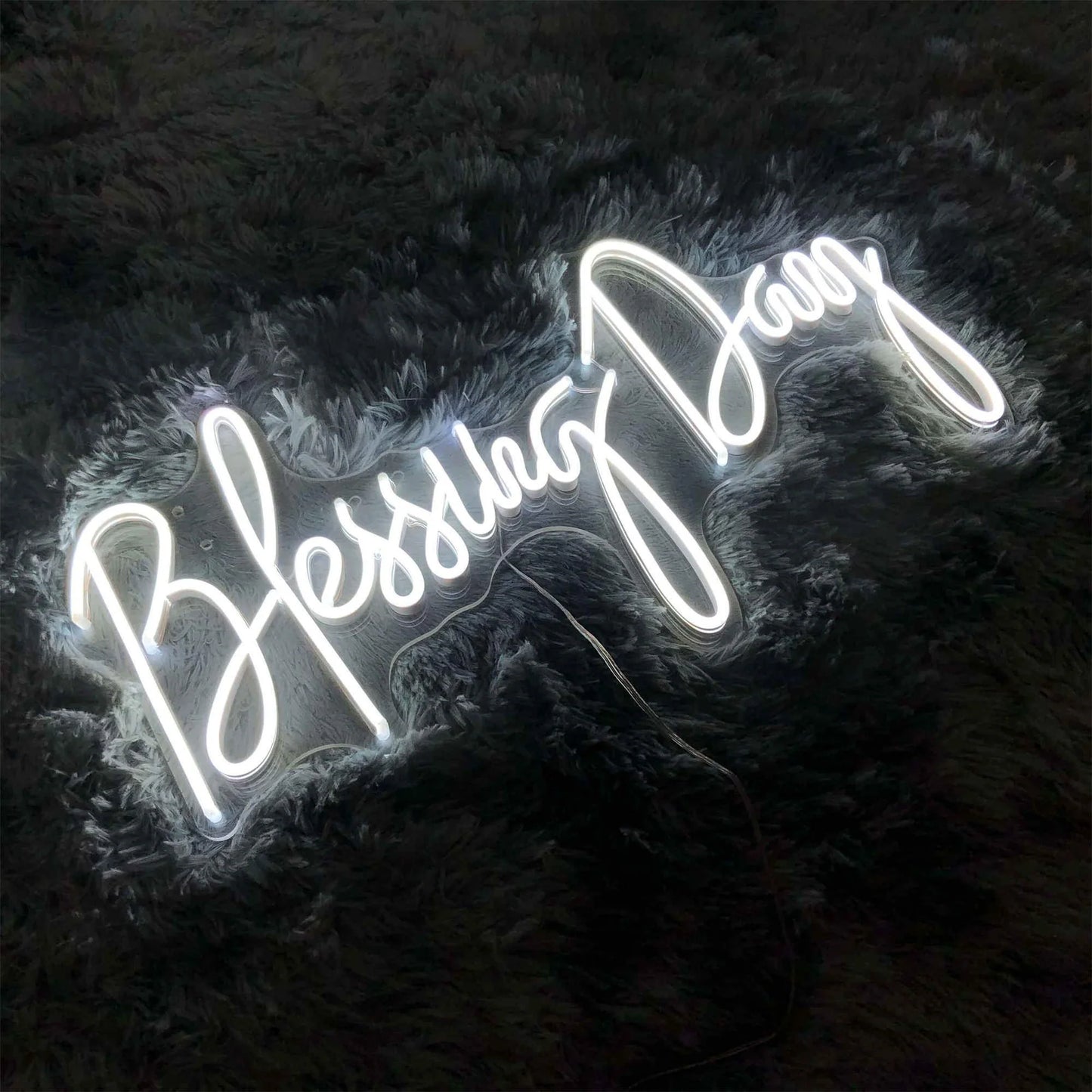 BLESSING DAY NEON WEDDING SIGN LIGHTS