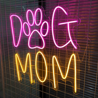 DOG MOM NEON SIGN LIGHTS