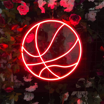 BASKETBALL NEON SIGNS FOR HOME OUTDOOR
