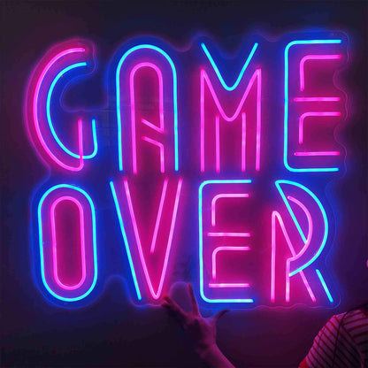 GAME OVER NEON SIGNS LIGHTS