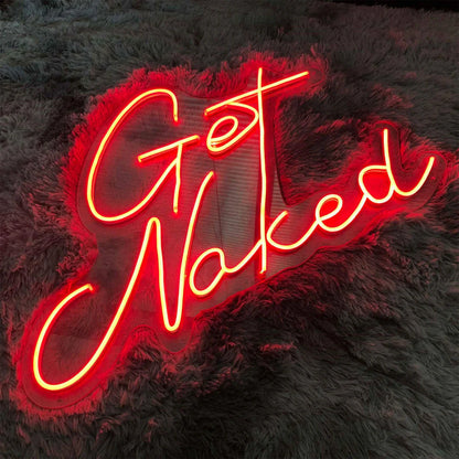 GET NAKED NEON SIGNS LIGHTS