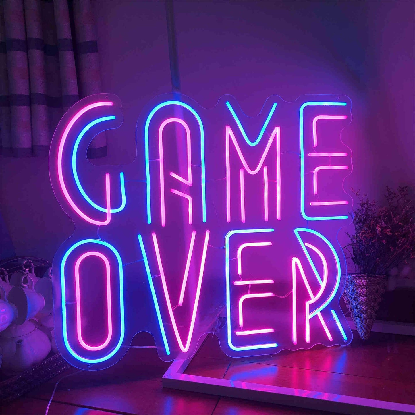 GAME OVER NEON SIGNS LIGHTS