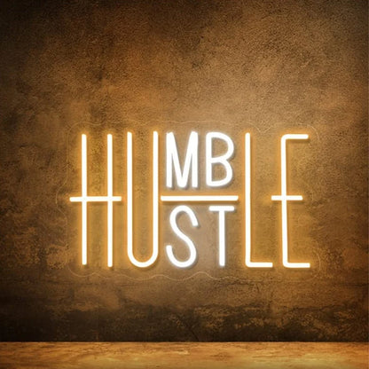 Humble & Hustle Neon Sign(18*10INCH)