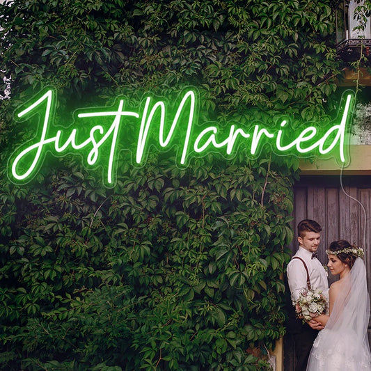 Just Married Neon Sign