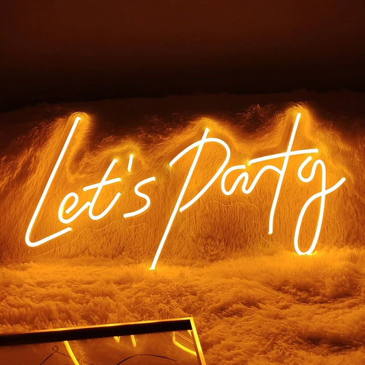 Let's Party Neon Sign