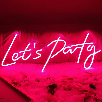 Let's Party Neon Sign