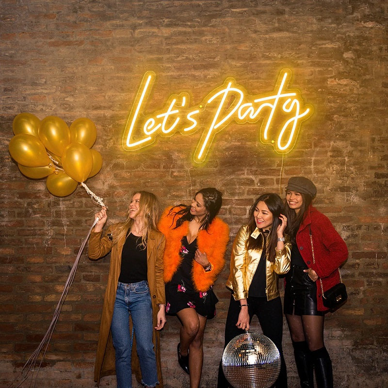 Let's Party Neon Sign