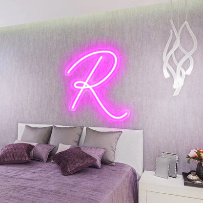 Letter R Neon Sign