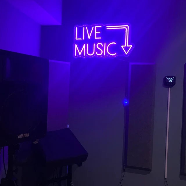 Live Music Neon Sign (20*11inch)