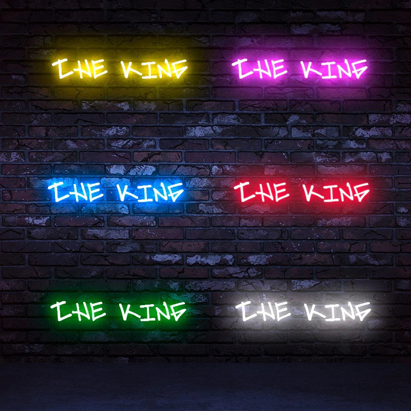 The King Neon Sign