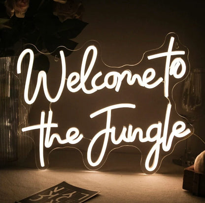 Welcome To The Jungle Neon Sign(21*17inch)