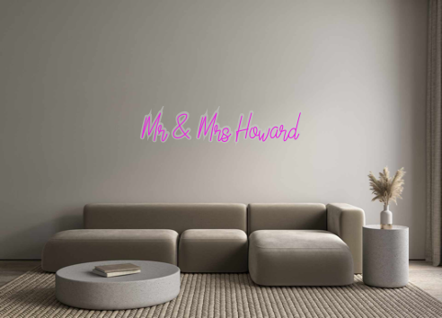 Custom Neon: Mr & Mrs Howard